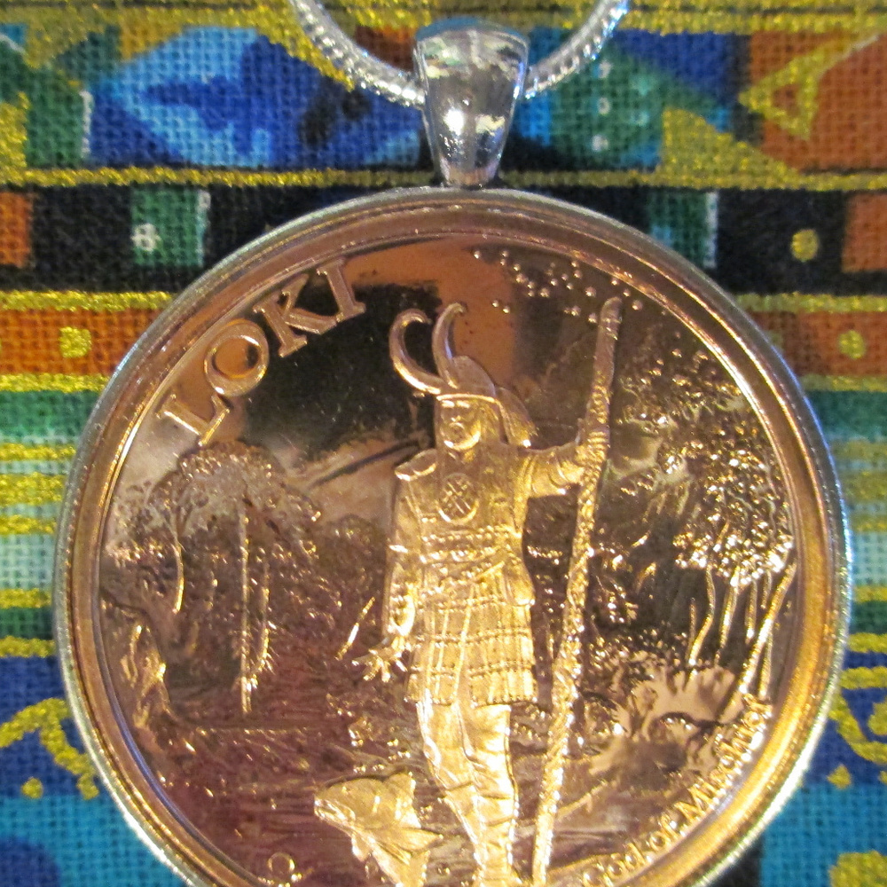 LOKI God of MISCHIEF- 24 Inch Sterling Silver Neck